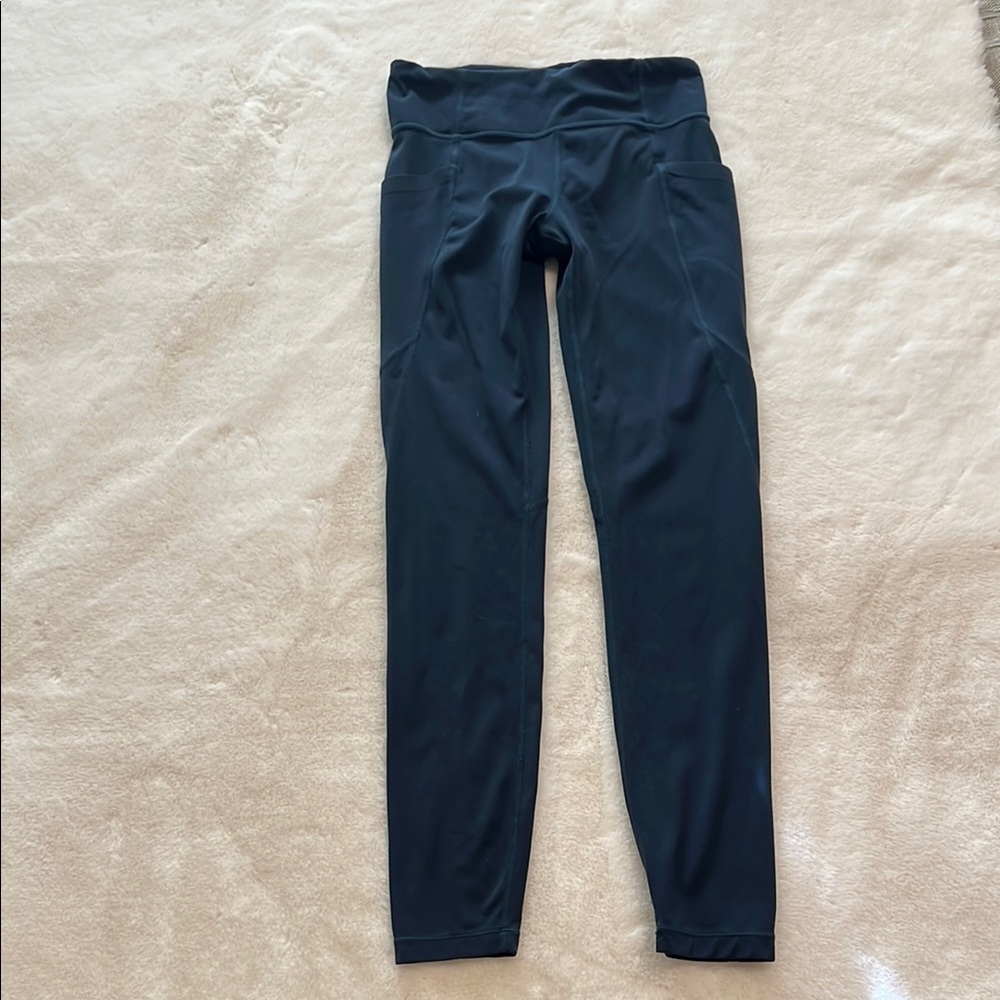 Athleta Girl Navy Blue Leggings Size Kids Large